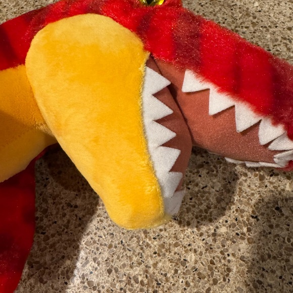 Red Raptor Dinosaur Plush Build-A-Bear - Picture 5 of 5